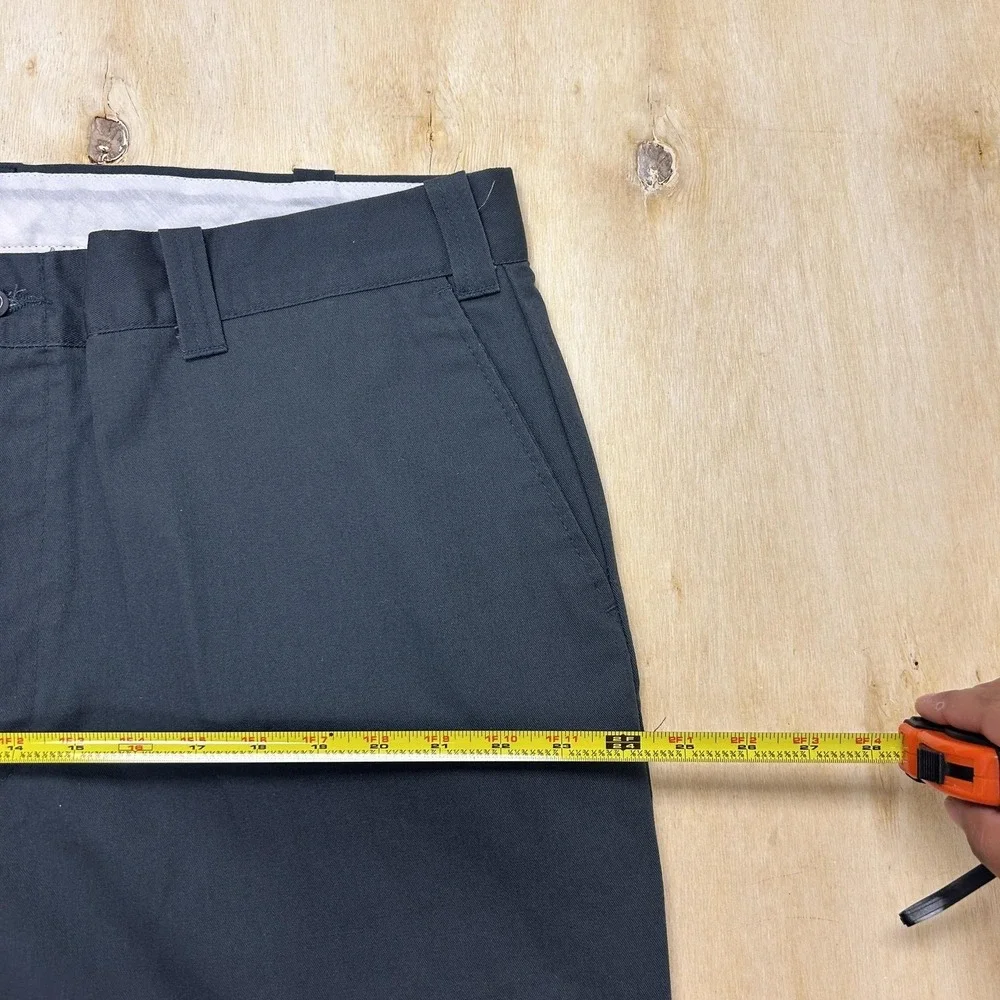 Vintage Big Mac Pants Mens 40x30 Gray Workwear Flat Front Straight Leg Dress